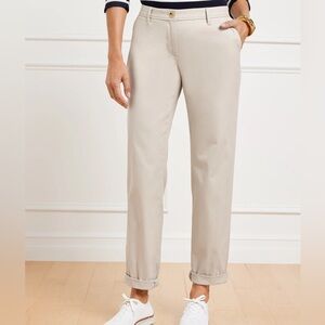Talbots straight leg chinos size  4 in light khaki
